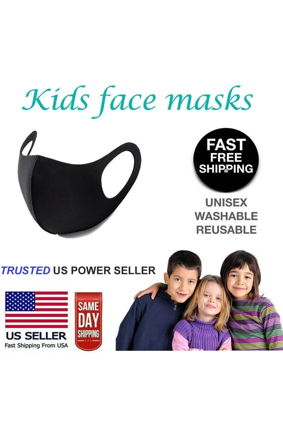 Boys Girls Kids Child Unisex Face Mask Reusable Washable Protective Mouth Spandex Mask