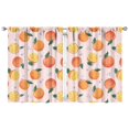 thumbnail image 1 of Boys Girls Kids Nursery Curtains Orange Print Pattern Window Drapes for Living Room Bedroom Playroom Decor Rod Pocket 42x54Inch 2 Panels, 1 of 2