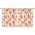 thumbnail image 1 of Boys Girls Kids Nursery Curtains Orange Print Pattern Window Drapes for Living Room Bedroom Playroom Decor Rod Pocket 52x63Inch 2 Panels, 1 of 1
