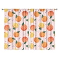 thumbnail image 1 of Boys Girls Kids Nursery Curtains Orange Print Pattern Window Drapes for Living Room Bedroom Playroom Decor Rod Pocket 52x84Inch 2 Panels, 1 of 2