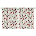 thumbnail image 1 of Boys Girls Kids Nursery Curtains Red Chili Peppers Print Pattern Window Drapes for Living Room Bedroom Playroom Decor Rod Pocket 42x54Inch 2 Panels, 1 of 2