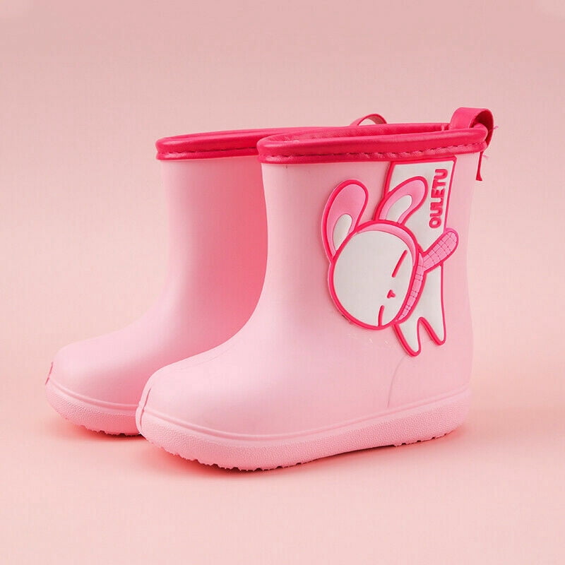 Boys Girls Kids Toddlers Rain Boots Waterproof Wellies Wellington Splash Shoes
