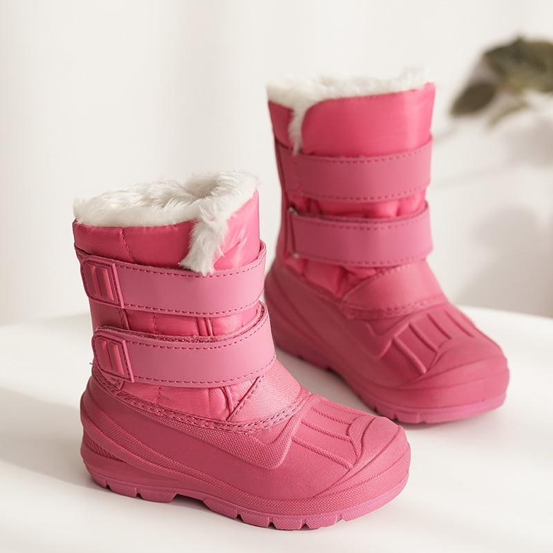 Winter fleece hot and thick toddler boots for girls