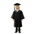 thumbnail image 1 of Boys Girls Kindergarten Graduation Cap and Gown Set Black Cap and Gown Outfit Class of 2025 Tassel Set, 1 of 5