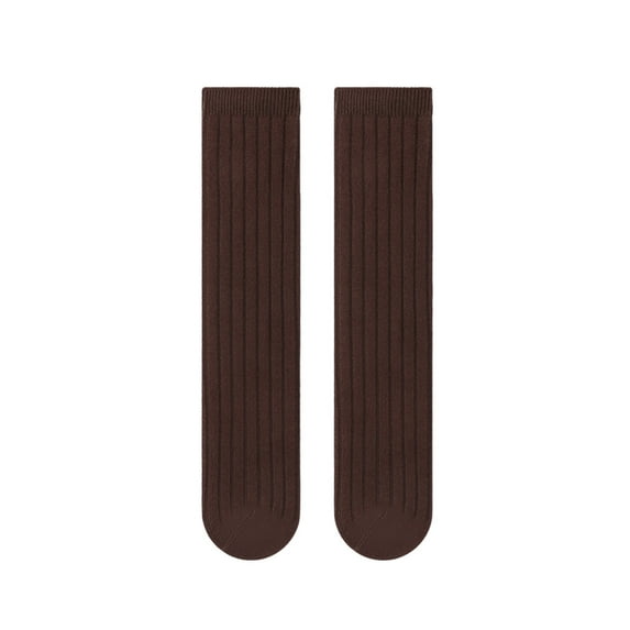 Boys & Girls Knee-High Socks Size 0-13 Cotton Over the Calf Stretchy Stockings Toddlers Kids Casual Solid Color Comfort Long Boot Sock