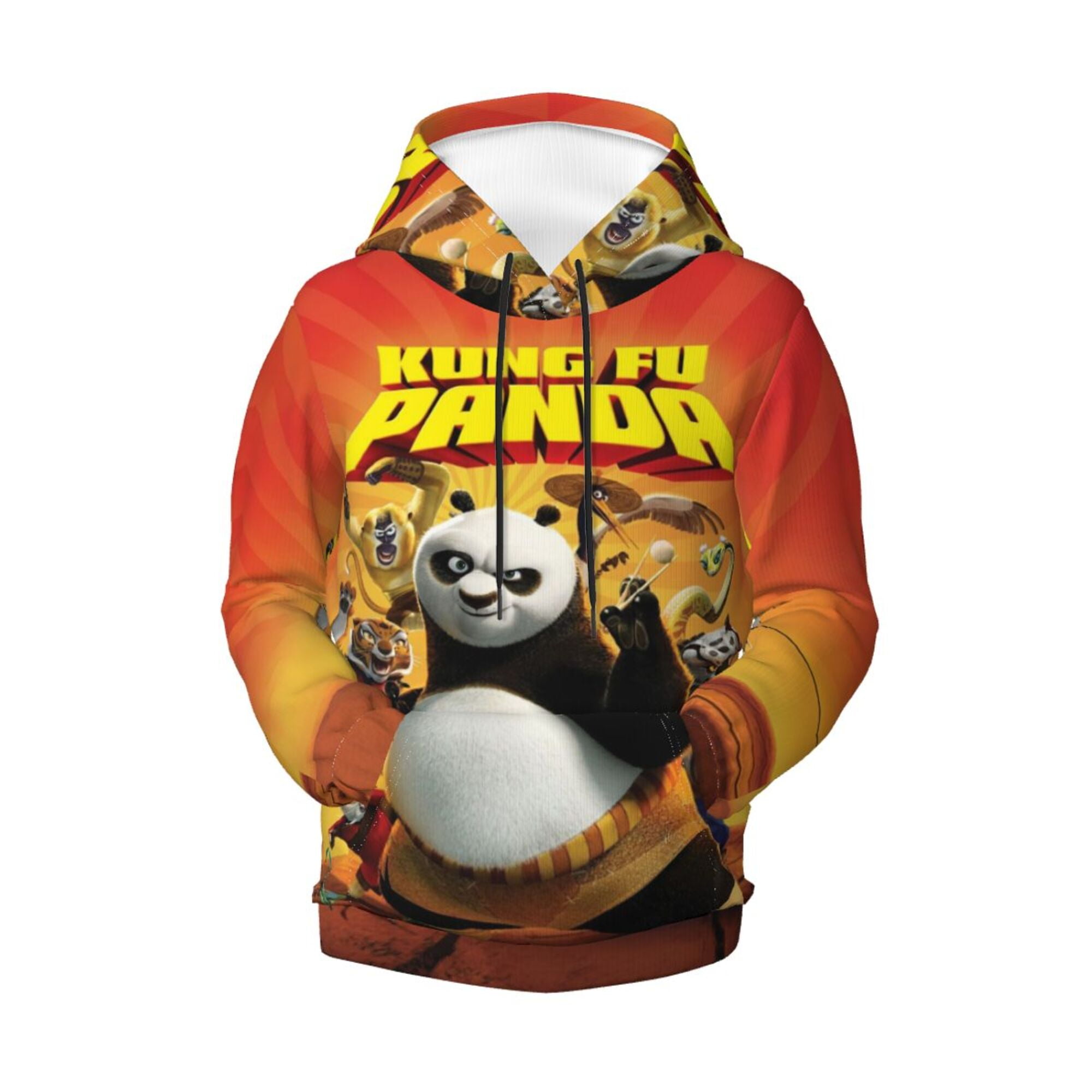 Boys Girls Kung Fu Panda Hoodie 3D Printed Cartoon Anime Long Sleeve ...