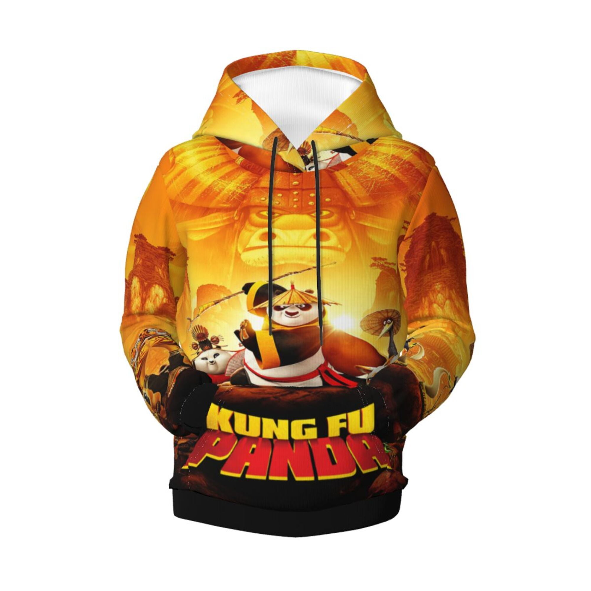 Boys Girls Kung Fu Panda Hoodie 3d Printed Cartoon Anime Long Sleeve 