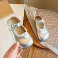 thumbnail image 1 of Boys Girls Lace Up Shoes Toddler Little Kids School Dress Shoes (Toddler/Little Kid) Silver 11.5, 1 of 7