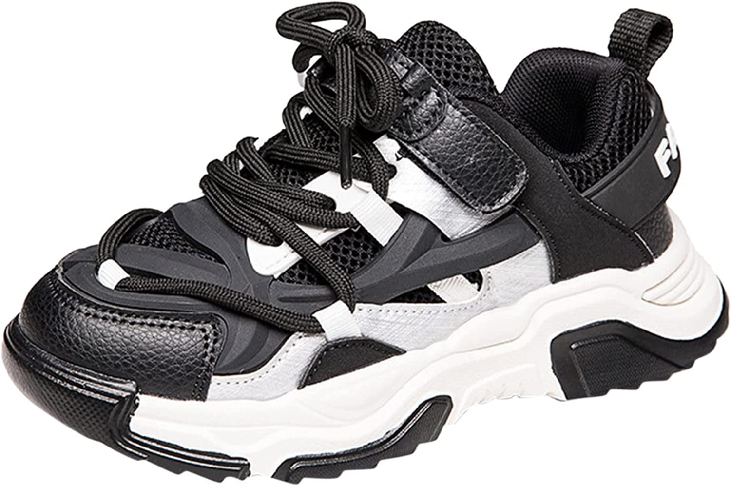 Boys Girls Lace Up Slip On Soft Sneaker Breathable Mesh