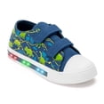 thumbnail image 1 of FUNCOO PLUS Kids Light Up Sneakers Toddler Boys Canvas Shoes, Coconut Tree & Dinosaur, Size 10, 1 of 6