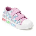 thumbnail image 1 of FUNCOO PLUS Kids Light Up Sneakers Toddler Girls Canvas Shoes, Pink & Purple, Size 6, 1 of 6