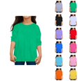 thumbnail image 1 of Boys Girls Long Sleeve Shirts Soft Plain Casual Crewneck Undershirts Spring Tops 2-13 Years, 1 of 5