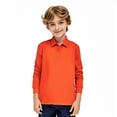 thumbnail image 1 of Boys Girls Long Sleeve Solid Color Shirt Cotton Shirt Top Tee For Kids, 1 of 4