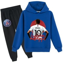 Boys Girls Mbappé Autumn Sport Pullover Sweatshirt with Jogger Pants Set Graphic Novelty Sweatshirt Hoodies Outfits