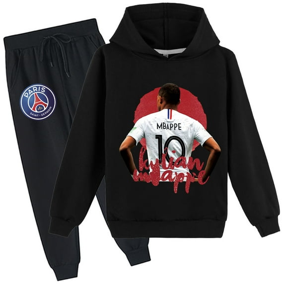 Boys Girls Mbappé Autumn Sport Pullover Sweatshirt with Jogger Pants Set Graphic Novelty Sweatshirt Hoodies Outfits