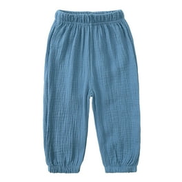 WOLLED Kids Baby Boys Girls Mosquito Proof Jogger Pants Toddler Summer Thin Harem Long Pants Solid Basic Indoor Cotton Sweatpants Casual Pure Cotton Jogger for 2 12T Walmart