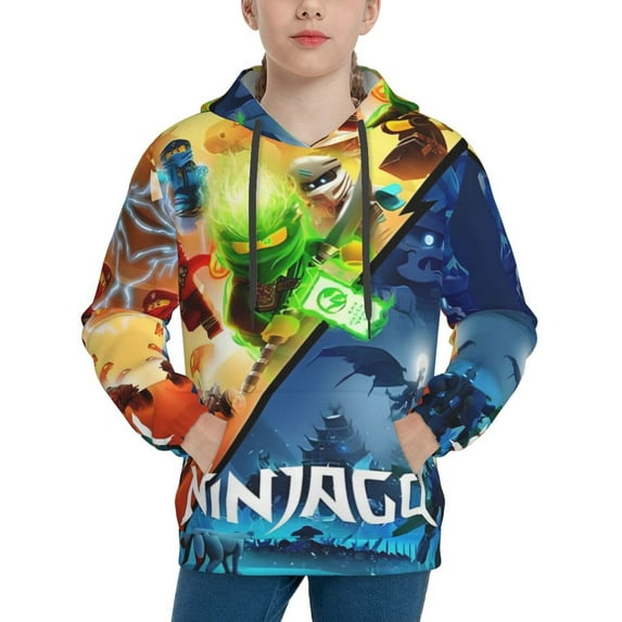 Boys Girls NinJago Sweatshirt for Fans Gift Kids 3D Figure Printed Teen Hoodie Outfits