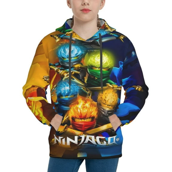 Boys Girls NinJago Sweatshirt for Fans Gift Kids 3D Figure Printed Teen Hoodie Outfits