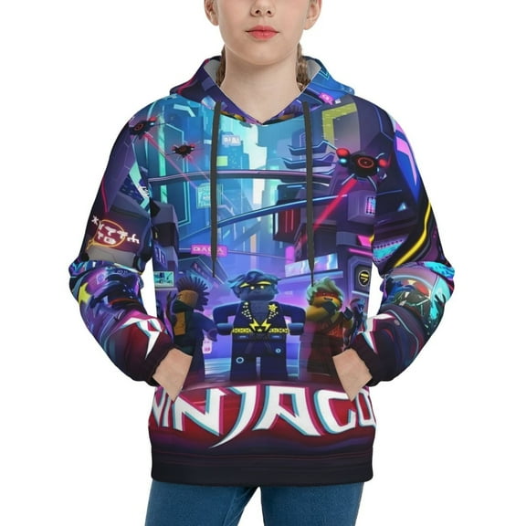 Boys Girls NinJago Sweatshirt for Fans Gift Kids 3D Figure Printed Teen Hoodie Outfits