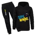 thumbnail image 1 of Boys Girls Ninja Kidz Set – 2-Piece Hoodie and Sweatpants for Kids – Cartoon Outfit for School or Play, 1 of 4