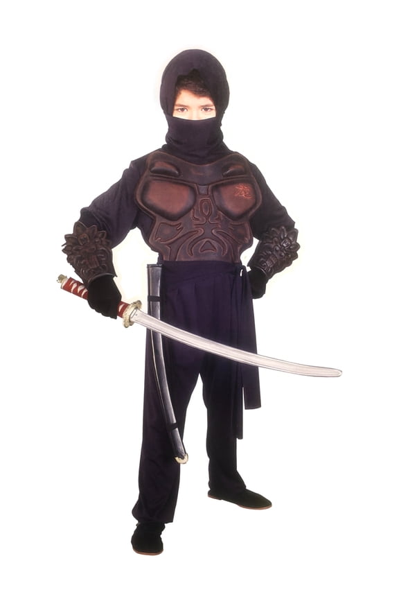 Boys Girls Ninja Warrior Molded Chest Piece Halloween Costume Large (12-14)