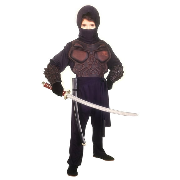 Boys Girls Ninja Warrior Molded Chest Piece Halloween Costume Large (12-14)