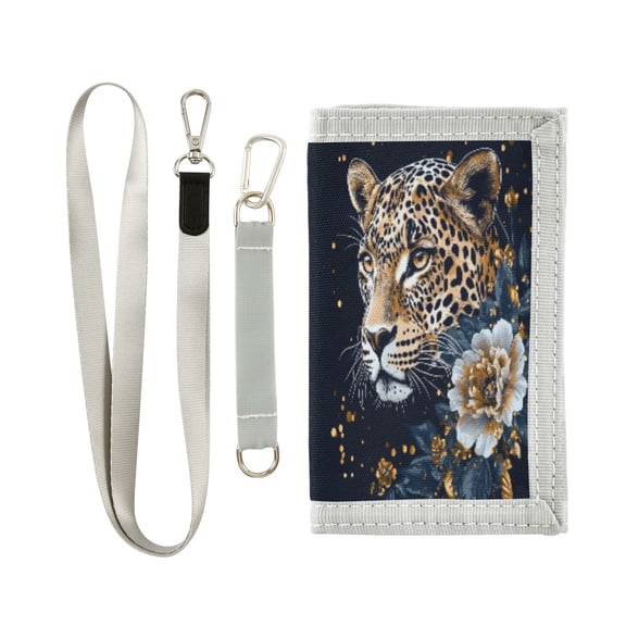 Boys' & Girls' Novelty Wallets | Men's Foldable Novelty Wallets | Prefect Gifts for Every Scene,A Leopard