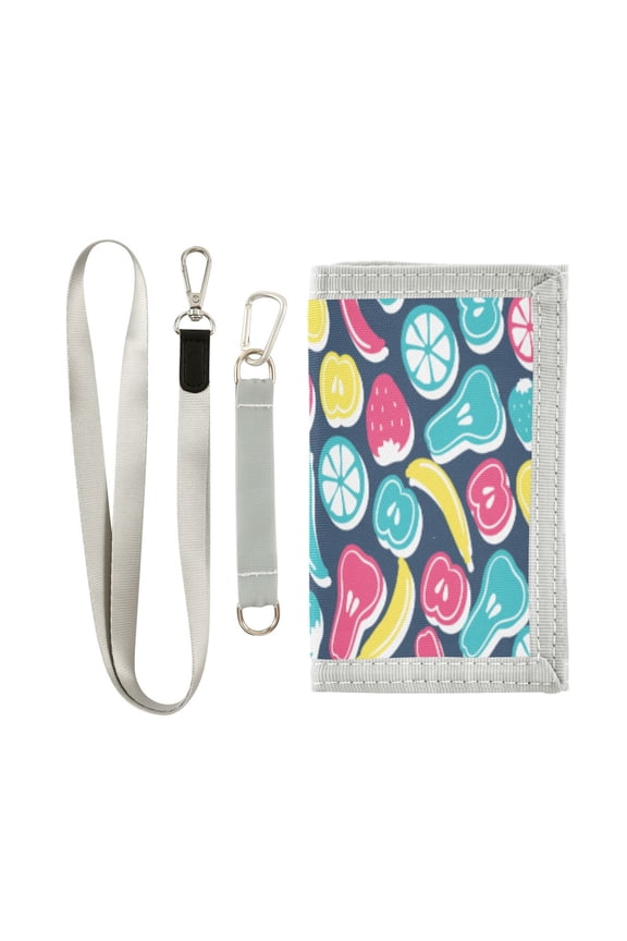 Boys' & Girls' Novelty Wallets | Men's Foldable Novelty Wallets | Prefect Gifts for Every Scene,Colorful Fruit and Vegetable Shapes