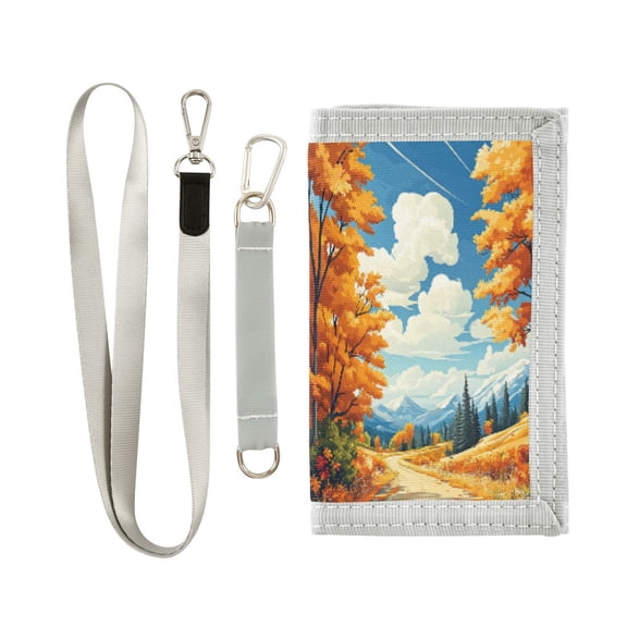 Boys' & Girls' Novelty Wallets | Men's Foldable Novelty Wallets | Prefect Gifts for Every Scene,Fallen Leaves