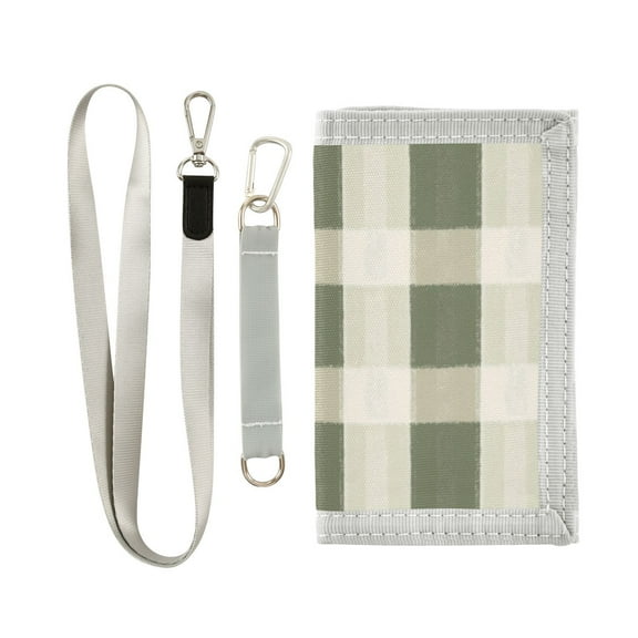 Boys' & Girls' Novelty Wallets | Men's Foldable Novelty Wallets | Prefect Gifts for Every Scene,Green Grid