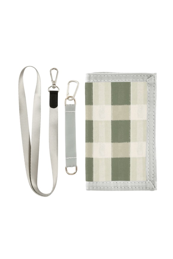 Boys' & Girls' Novelty Wallets | Men's Foldable Novelty Wallets | Prefect Gifts for Every Scene,Green Grid