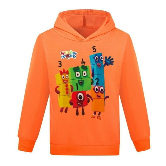 Boys Girls Number Block Anime Cartoon Graphic Printed Costume Hoodies Sweatshirt Novelty Hooded Tracksuit Long Sleeve Pullover Jogging Suit Hoody Casual Outerwear Sport Clothes Gift Kid Outfit 4-13