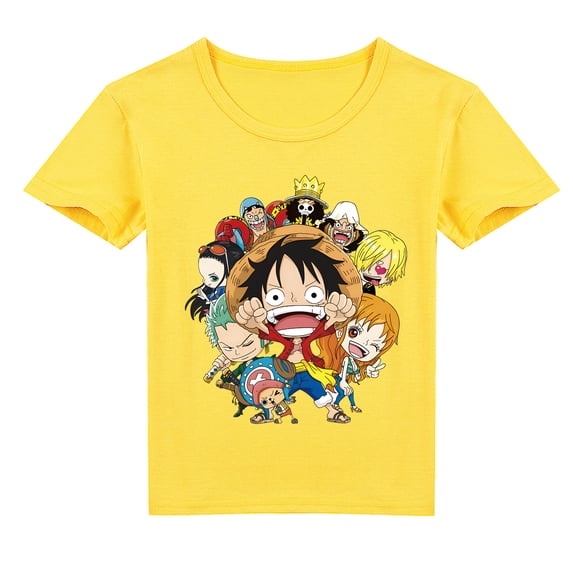 Boys Girls One Piece Cotton Crew Neck Short Sleeve T-shirt Kids Casual Sport Top Summer Clothings