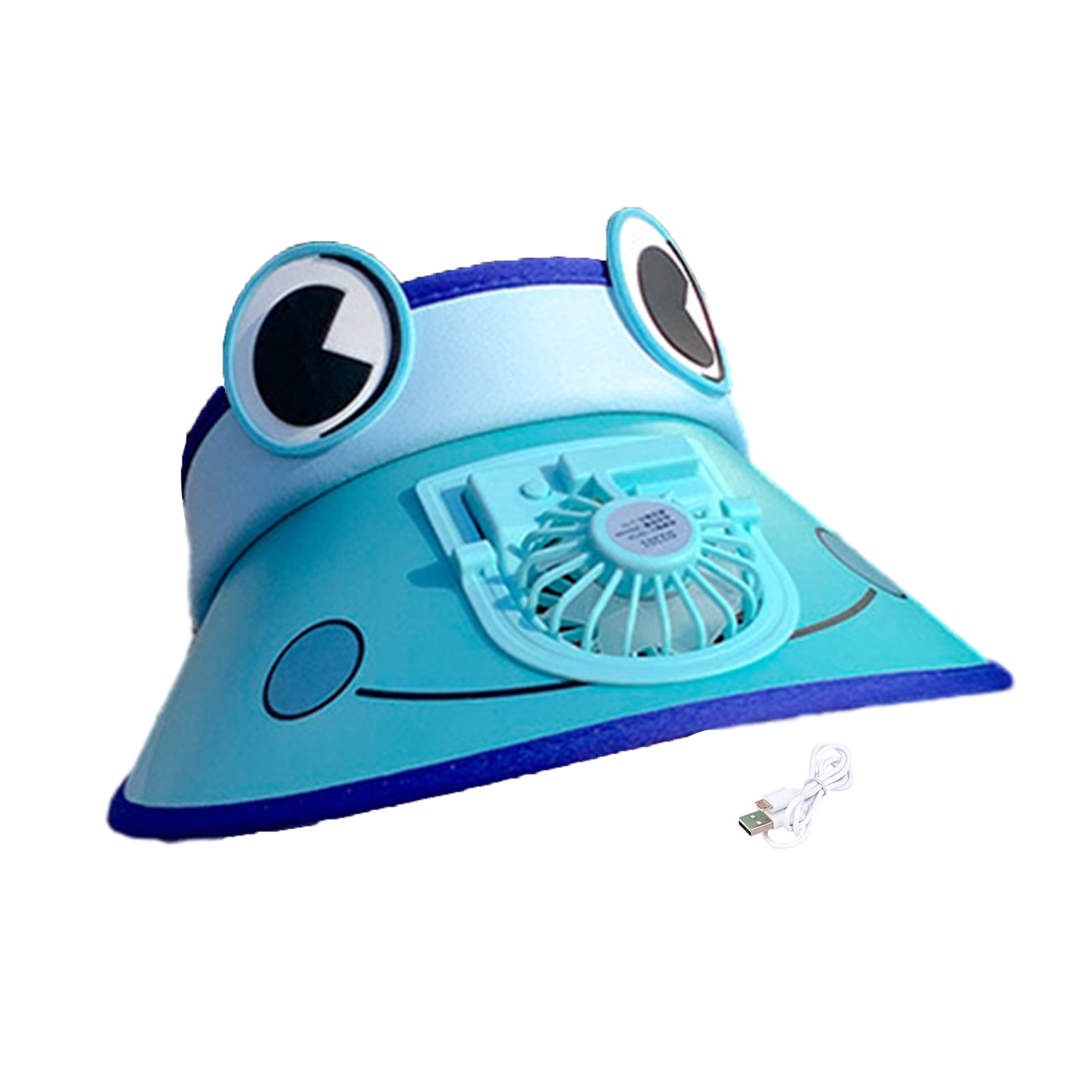 Boys girls outdoor sun hat with fan sun protection wide brim empty
