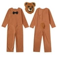 Boys Girls Outfits Halloween Costumes Fall Winter Kids Cartoon Brown