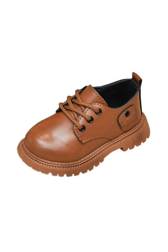 Boys Girls Oxfords Dress Shoes for Toddler Kids Leather School Uniform Wedding Loafers Flats Walking Shoes