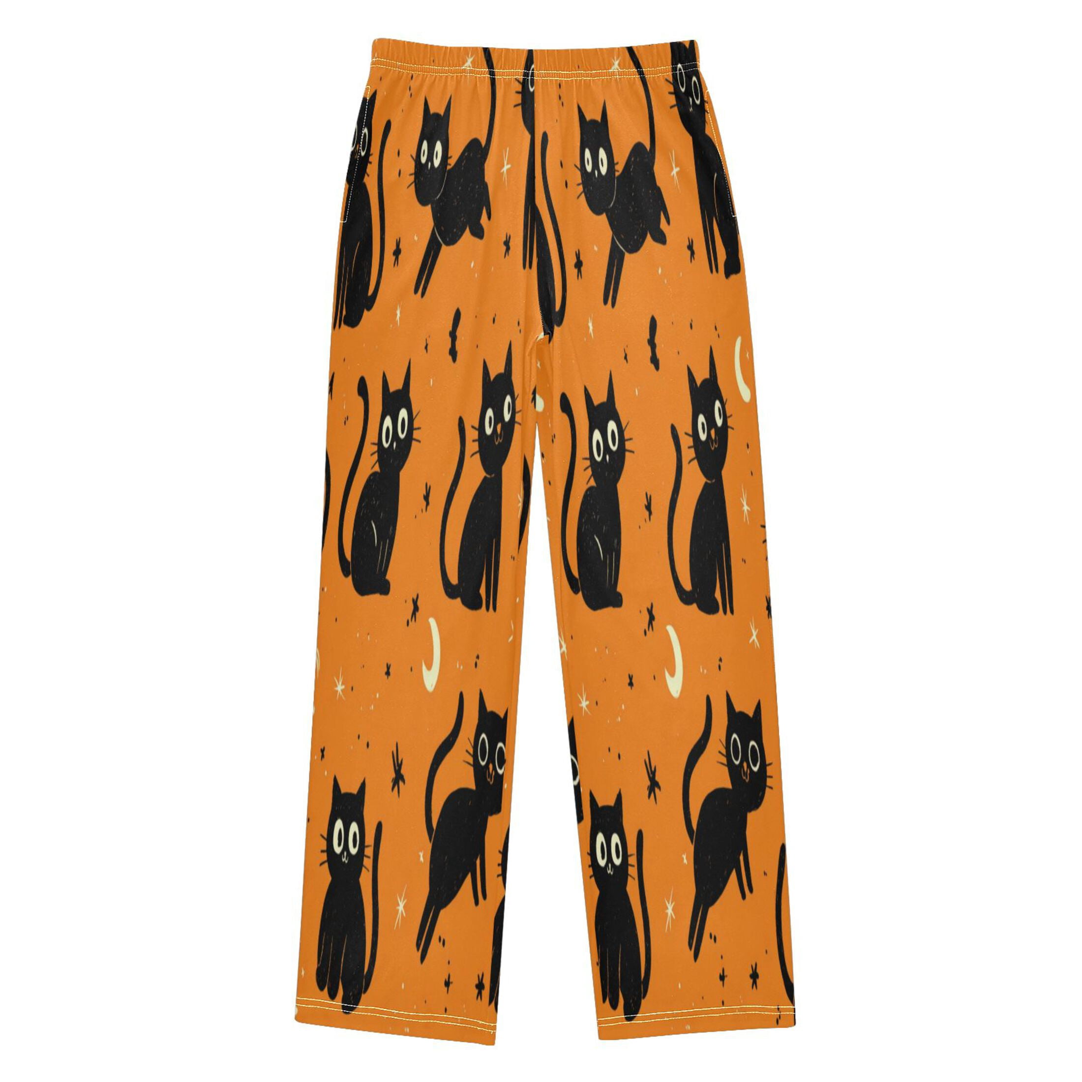 Toddler Pajama Pants Soft Sleep Pants with Pockets Elastic Waist Loose ...
