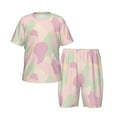 Boys Girls Pajamas Sets for Kids, Abstract Purple Green Camouflage