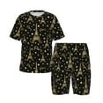 Boys Girls Pajamas Sets for Kids, Eiffel Tower glod Toddler Sleepwear