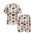Boys Girls Pajamas Sets for Kids, England Stamps print Toddler