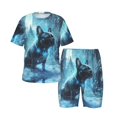 Boys Girls Pajamas Sets for Kids, Frosty Winter Bulldog Magic Toddler