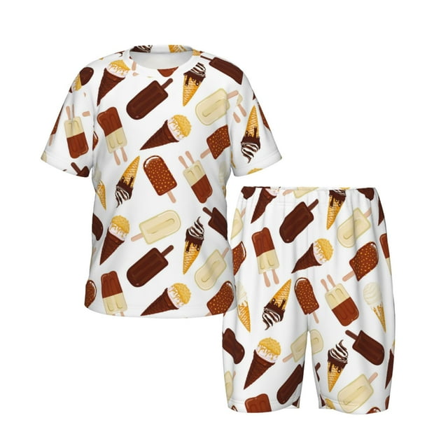 Boys Girls Pajamas Sets for Kids, Ice Cream Popsicle Toddler Sleepwear