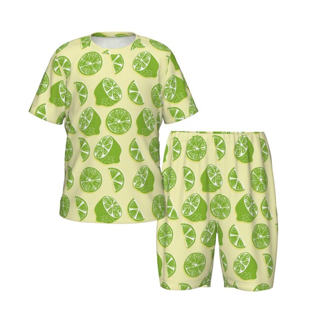 Boys Girls Pajamas Sets for Kids, Various lemons Toddler Sleepwear