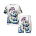 Boys Girls Pajamas Sets for Kids, Watercolor Snake Toddler Sleepwear