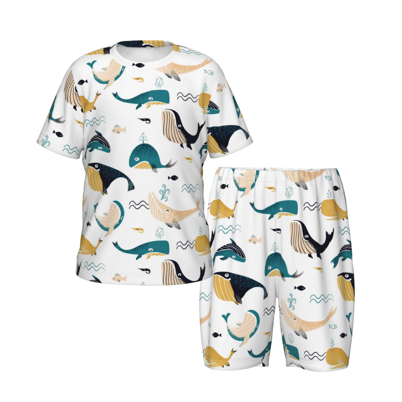 Kids Short Sleeve Pajama Set - Viscose Bamboo Sleepwear For Boys & Girls, Soft 2-Piece PJS For Ages 2-14