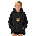 thumbnail image 1 of Boys Girls Pet Pouch Hoodie for Kids Kangaroo Pocket Oversized Pet Carrier Hooded Sweatshirts Dog Hoodie with Pouch Fleece Soft Animal Holder Warm Winter Pullover Sweatshirt, 1 of 2