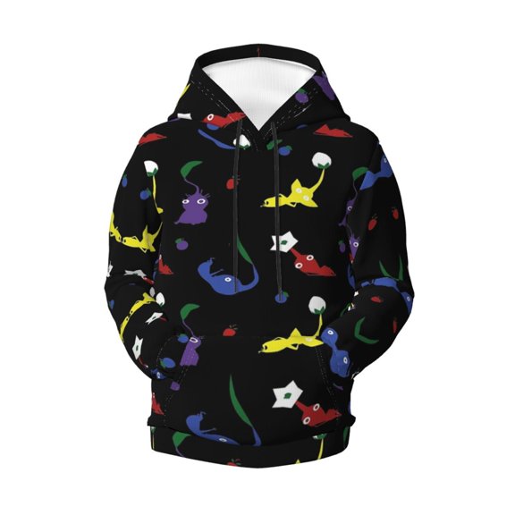 Boys Girls Pikmin Pullover Hoodies 3D Print Novelty Colorful Kids Hoodie Sweatshirts with Pocket