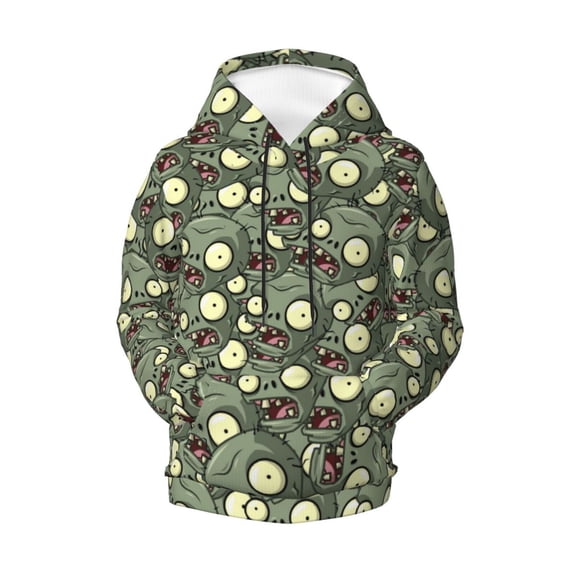 Boys Girls Plants vs Zombi-e Pullover Hoodies 3D Print Novelty Colorful Kids Hoodie Sweatshirts with Pocket