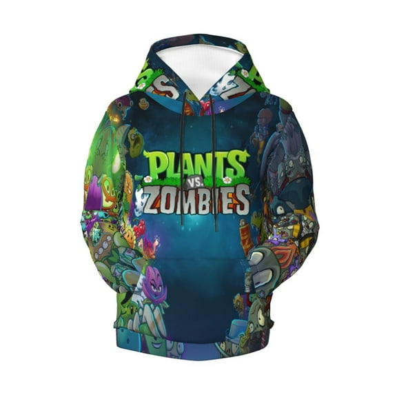 Boys Girls Plants vs Zombi-e Pullover Hoodies 3D Print Novelty Colorful Kids Hoodie Sweatshirts with Pocket
