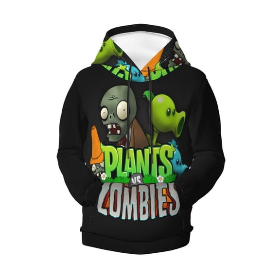 Boys Girls Plants vs Zombi-e Pullover Hoodies 3D Print Novelty Colorful Kids Hoodie Sweatshirts with Pocket